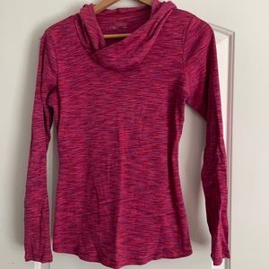 Columbia Scoop Neck Hooded Long Sleeve Shirt